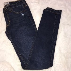 Dark denim jeans
